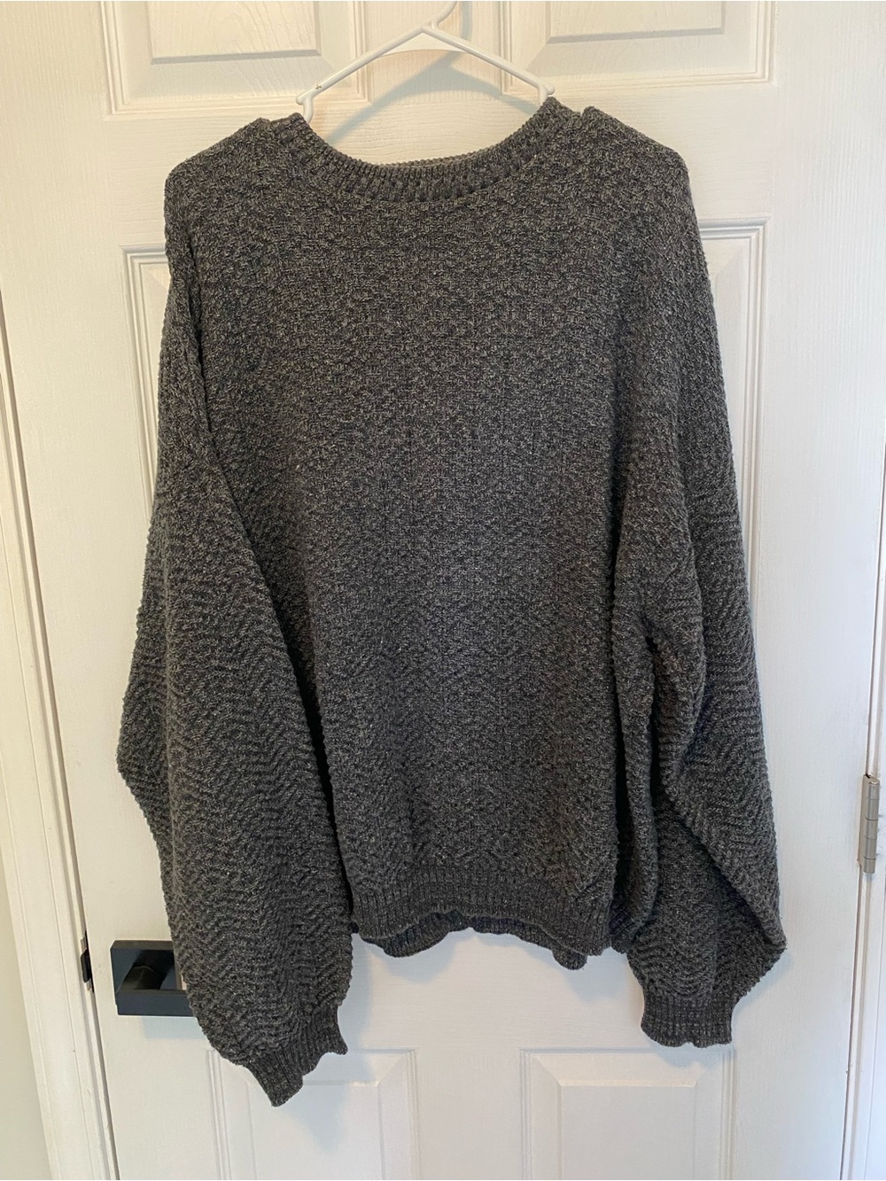 Trader Bay Men's Dark Charcoal Crewneck Sweater